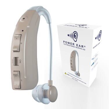 Power Ear Digital Hearing Aids by Cleanzone, Rechargeable Hearing Aid Patented Technology, Adjust High &amp; Low Sounds, Hearing Aids for Seniors