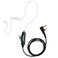 SAMCOM Walkie Talkies Earpiece with Mic PTT 2 Pin K Head Acoustic Tube Headset Earphone Surveillance Covert Air Tube Ear Piece FPCN30A FPCN10A Radios