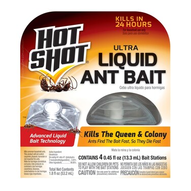 Hot Shot Ultra Liquid Ant Bait, 4 Count, 1 Pack