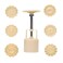 Dadam Cookie Press Mid-Autumn Festival Hand-Pressure Moon Cake Mould with 6 Pcs Mode Pattern for 1 Sets - 50g Cookie Stamp Mooncake Mold Set - Cookie Stamps DIY Decoration Press Cake Cutter