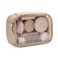 Pocmimut Makeup Bag,Small Makeup Bag Clear Travel Makeup Bag Car Accessories Storage for Women,Travel Essentials Organizers,Apricot