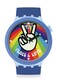 Swatch Unisex Casual Blue Watch Bioceramic Quartz Peace Hand Love