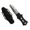 Scuba Choice Compact Stainless Steel Blunt Tip Dive Knife - 2.3&quot; Plain Edge Blade with Ergonomic Nylon Handle, Durable for Scuba Diving, Snorkeling &amp; Water Sports - Black/Silver