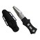 Scuba Choice Compact Stainless Steel Blunt Tip Dive Knife - 2.3" Plain Edge Blade with Ergonomic Nylon Handle, Durable for Scuba Diving, Snorkeling &amp; Water Sports - Black/Silver