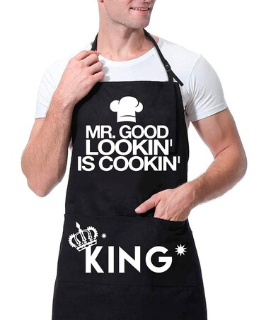 XAIVEZL Father's Day Aprons for Men Birthday Gifts for Men Unique Funny Gifts for Husband Dad Boyfriend Grilling BBQ Grill