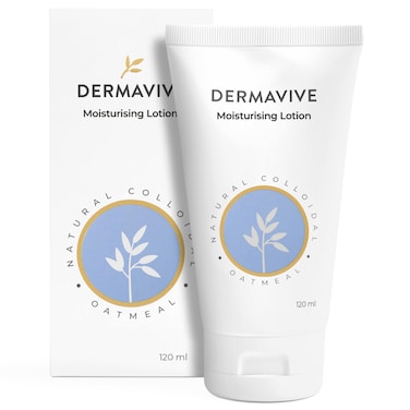 Dermavive Moisturizing Face &amp; Body Lotion   Colloidal Oatmeal &amp; Vitamin E   Hydrating pH-Balanced Moisturizer for Dry Skin   Suitable for Kids, Teens &amp; Adults, 120ml (4.05 fl oz)