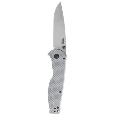 SOG Flash FL Folding Knife   Reversible Daily-Carry Pocket Clip and Frame Lock, Quick Opening, Stainless Steel Handle