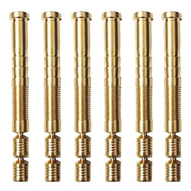EOOENOON Archery Field Points Copper Bolt with Surface Embossed Inserts Inner Diameter .244 Carbon Arrow Break Off (12-Pcs) for Arrow Shaft Archery Accessories (150GR)