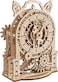 UGEARS Vintage Alarm Clock 3D Puzzle - Wooden Model Kit for Adults to Build - Mechanical Model Desk Clock Making Kit - 3D Jigsaw Puzzle Wood Toy Clock - DIY Brain Teaser Puzzle Construction Set