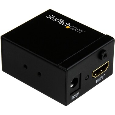 StarTech.com 115 ft/35 m HDMI Signal Booster - 1080p Signal Repeater - HDMI Inline Amplifier &amp; Extender - 7.1 Audio Support (HDBOOST), Black