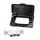 RVGUARD RV Spring-Loaded Weatherproof Receptacle Cover in Black (Receptacle Included)