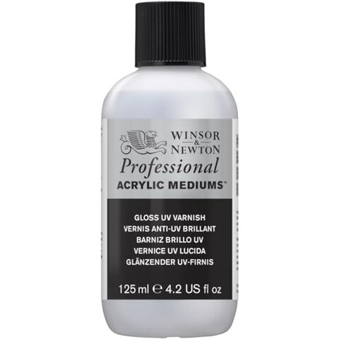 Winsor &amp; Newton Professional Acrylic Medium, Gloss UV Varnish, 125ml (4.2-oz)