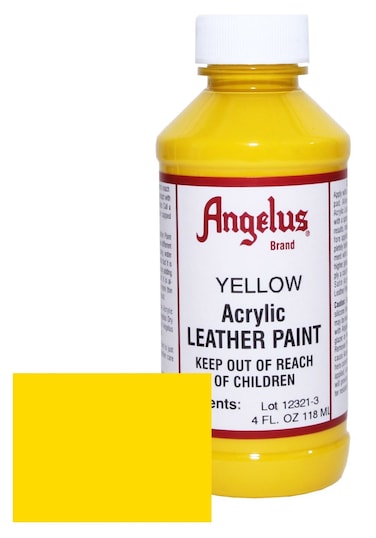 Angelus Leather Paint 4oz-Yellow