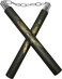 JQWORKLAND Practice and Beginner Rubber Ninja Sticks for Kids Training