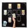 Tarot Divination Table Cloth for Reading and Altar Cloth Moon Alter, Cloth Witchy Embroidery Velvet Silk Touch Satin Celtic Cross (Black)