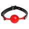 Master Series The Hush Gag Silicone Comfort Ball Gag, Red (ad685)