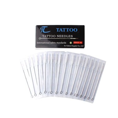 TC 50PCS Tattoo Needles 11RS-TC 50Pcs Professional Tattoo Needles 11 Round Shader for Tattoo Gun, Tattoo Supplies, Tattoo kits