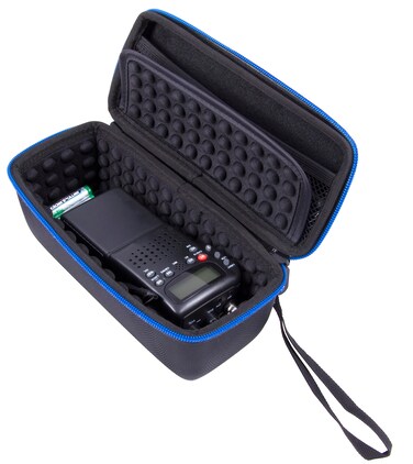 CASEMATIX CB Radio Case Compatible with Midland 75822, Uniden BC75XLT, Midland 75785 or Uniden BCD436HP 40 Channel CB 2 Way Radio, Must Remove Antennae, Includes Case Only
