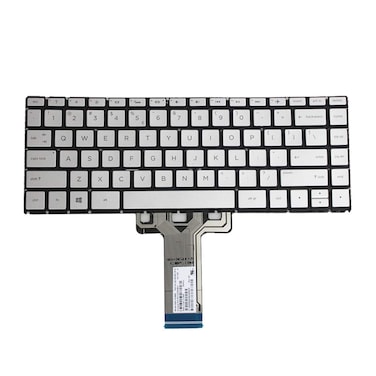 GinTai US Laptops Keyboard with Backlit Replacement for HP Pavilion X360 14-BA 14T-BA 14M-BA 14-BS Series/14-BW 14-BF 14m-CD 14m-DH 14m-CF 14-DK (G) Silver