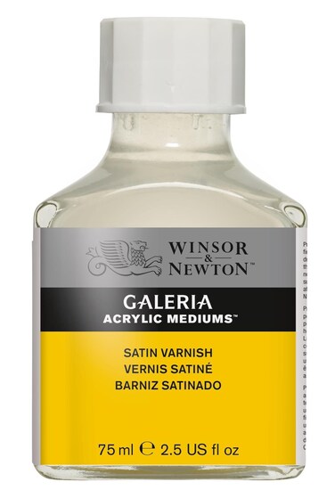 Winsor &amp; Newton Galeria Acrylic Satin Varnish, 2.5-oz (75ml) Jar