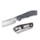 Gerber Gear Flatiron Folding Cleaver Pocket Knife, EDC Tactical Knife with Plain Edge Blade, Grey Micarta