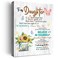 Wailozco Gifts for Daughter - Hangable Canvas Poem Prints Framed Poster Wall Art for Daughter from Mom-Meaningful Daughter Gifts,Daughter Home Bedroom Living Room Wall Decor- Believe in Yourself
