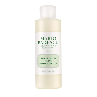 Mario Badescu Super Rich Olive Body Lotion for Dry Skin, Non-Greasy and Creamy Moisturizer Infused with Olive Oil, Ideal for All Skin Types, 6 Fl Oz