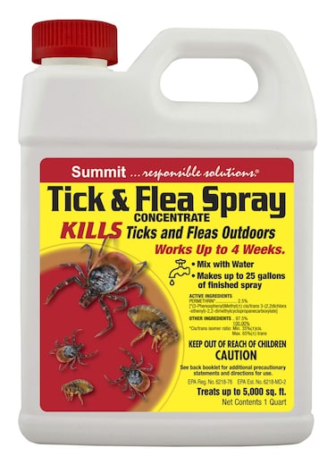 Summit...reponsible Solutions. TICK &amp; FLEA Spray - Concentrate - Quart, Natural