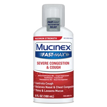 Mucinex Fast-Max Severe Congestion &amp; Cough Medicine, Maximum Strength Symptom Relief, Over-The-Counter Medication, Cold Medicine, Cough Suppressant, Expectorant, Nasal Decongestant, FSA/HSA, 6 FL OZ