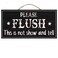 Eeypy Wooden Wall Decor Farmhouse Funny Bathroom Sign Please Flush This Is Not Show And Tell Country Restroom Wall Decor For Home School or Office Sign Wooden Letters