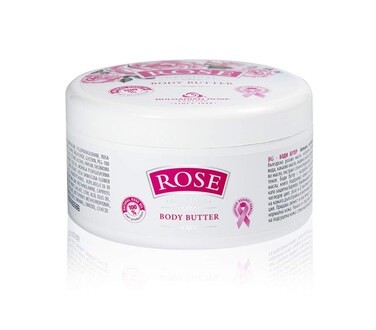 Bulgarian Rose Body Butter with Natural Rose Oil, Nourishing &amp; Moisturizing, Hydrating Skin Care, Rejuvenating Rose Body Lotion