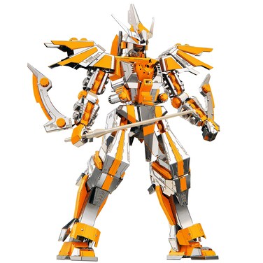 Piececool 3D Puzzles for Adults Metal Mecha Figure Model Kits-Crescent Blade Armor, Brain Teaser Puzzles for Teens DIY STEM Toys, Great Birthday Gifts, 285 Pcs