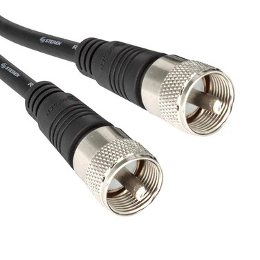 STEREN Coax Cable 3Ft - RG8X Coaxial Cable Connector - Antenna Cable - Coax Connector - Coax Cable Connector - RG8X Coax - UHF Antenna Cable - Male to Male Cable - 0.91 Meters - 3 Pack 205-703-3