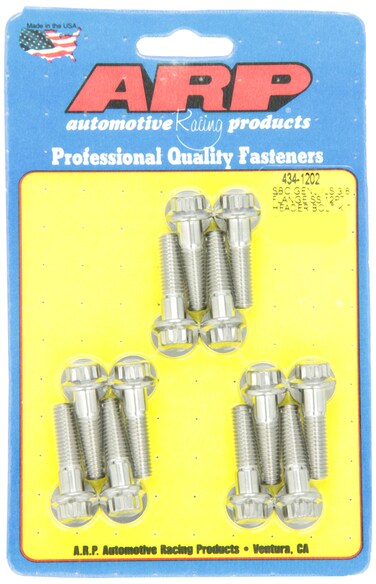 ARP (434-1202) Chevy SBC/GenIII LS 3/8in Flange SS 12pt Header Bolt Kit