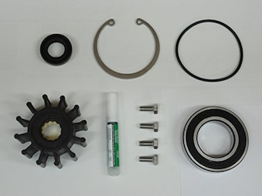 SCP-095000SS Premium Stainless 1999-2005 Volvo Penta Gas Sterndrive Raw Water Pump Repair Rebuild Kit Crankshaft Mounted