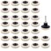 30 Pcs of 2" Commpressed Wool Fabric Qc Disc Polishing Buffing Pads Wheels and 1 Pcs of 2" Disc Pad Holder with 1/4" Shank for Polishing &amp; Buffing Projects