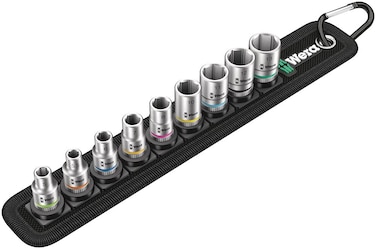 Belt 4 sock set 1/4" drv 9 pieces