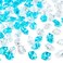 DomeStar Premium Blue Fake Crushed Ice Rocks, 150 PCS Fake Diamonds Plastic Ice Cubes Acrylic Clear Ice Rock Diamond Crystals Fake Ice Cubes Gems for Winter Christmas Vase Fillers Decoration