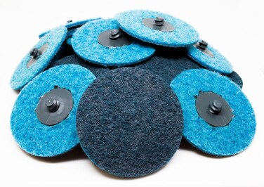 Benchmark Abrasives 3 Inch Sanding Discs Quick Change Nylon Surface Conditioning Discs, Drill &amp; Die Grinder Sanding Disc Rust Remover for Metal Paint Stripper &amp; Removal, Polishing - (25 Pack)(Fine)