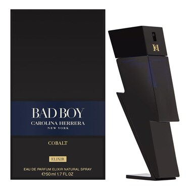 Carolina Herrera Bad Boy Cobalt Elixir Eau De Parfum Spray for Men,1.7 Ounce