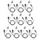 Karier Two-Way Radio 2 Pin Headset Walkie Talkie Earpiece with PTT Mic and Soft Silica Gel G Shape Earloops for 2 Pin Kenwood Baofeng UV-5R BF-F8HP BF-888S TH208 TK308 TK2100 (10 Pack)