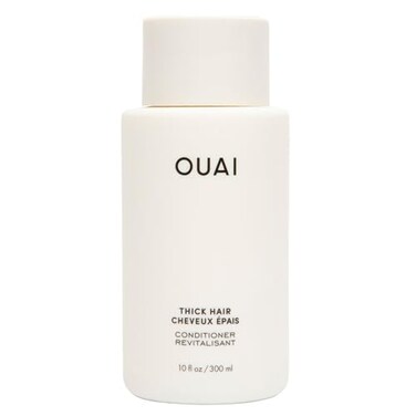 OUAI Thick Hair Conditioner - Moisturizing Conditioner for Dry, Frizzy Hair - Keratin, Marshmallow Root, Shea Butter and Avocado Oil - Paraben, Phthalate and Sulfate Free Hair Care (10 Oz)