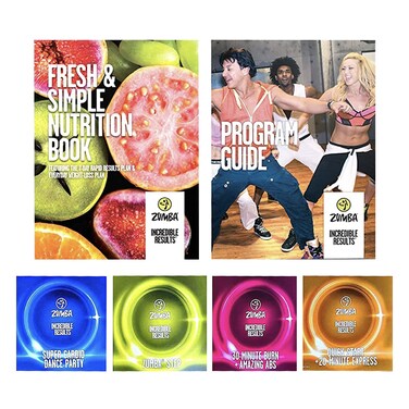 ZUMBA Incredible Results Weight-Loss Dance Workout DVDs and Guides Value Pack