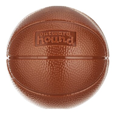 Outward Hound by Planet Dog Sport Ballz Basketball Durable Treat-Dispensing Fetch Ball Dog Toy