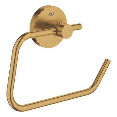 GROHE 40689GN1 Essentials Wall-Mounted Toilet Paper Holder, Brushed Cool Sunrise