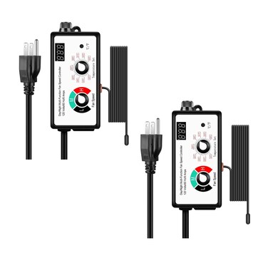 iPower 1 Pack Variable Vent Fan Speed Adjuster HVAC Controller, Switch with 3 Settings for Inline Duct Exhaust, Black