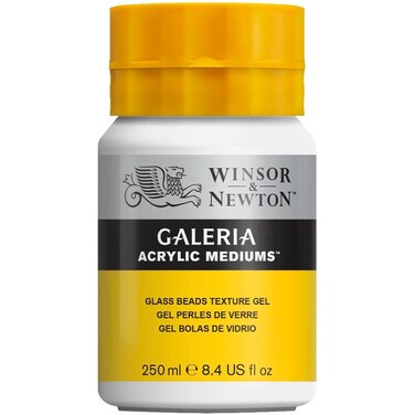 Winsor &amp; Newton Galeria Acrylic Glass Beads Texture Gel, 8.4-oz (250ml) Jar