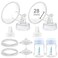 Maymom Pump Parts Compatible with Spectra S2 Spectra S1, 28mm Flange Tube Bottle Backflow Protector Valve, Not Original Spectra S2 Replacement Pump Parts Spectra Duckbill Valve Spectra Bottle