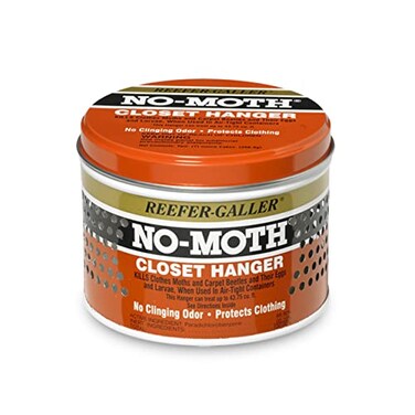 Reefer-Galler NO MOTH Closet Hanger Kills Clothes Moths, Carpet Beetles, and Eggs and Larvae