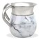 Elegant Hand Washing Cup 5.5" Aluminum with Marble Decal Decorated For Netilat Yadayim, Passover By Zion Judaica (Carrara White)